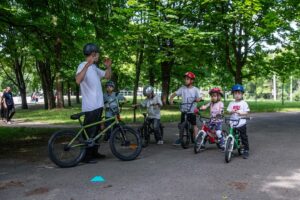 Atmosfera zajęć w BMX School