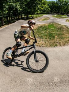 Uczestnik zajęć BMX School