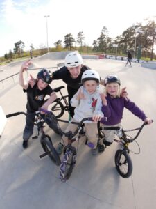 Kadra BMX School na zajęciach